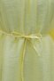 Hakim Collar Belted Lined Spanish Sleeve Oversize Lyocell Tunic - Yellow - 6
