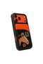 Retro Leather Pocket Case 17 Pro Max Compatible Card Holder Embroidered Case Protective Shock-Absorbing Camera Protection Phone Case Vintage Leather Cover with Card Pocket: High Protective Phone Case with Camera Compartment - 2