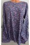 Er Clothing Paper Print Combed Cotton Blouse Long-Sleeve 3 Buttons Multicolor - 4