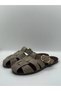 Luna Mink Suede Belt Detailed Gold Buckle Flat Sole Summer Comfortable Women's Slippers - 6