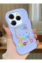 Tecno Spark 20 Pro Compatible Case Camera Protector Blue Silicone Couple Phone Case Kitty Pattern