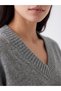 Özmarka New Season V-Neck Oversize Women's Knitwear Sweater - 4