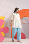 Cotton Mulmul Embroidered Co-ord Set with Farshi Salwar for Women – Indian Ethnic Kurta Set Daily Wear, Casual Wear, Office Wear - 4