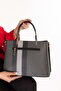 Women's Daily Stylish Handbag Sp.924 Black Plaid - 5