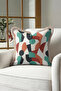 Abstract Geometric Artistic Fringed Pillowcase - Mid Century Tile Mink Tassel Throw Pillow Cover - 7