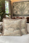 Beige Landscape Nature Elegant Fringed Pillowcase - Lake Forest Country Mink Cream Tassel Throw Pillow Cover - 2