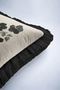 Floral Vase Design Fringed Pillowcase-Artistic Floral Beige Yellow Black Tassel Throw Pillow Cover - 8