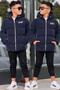 Boys' Hooded Printed Reflective Detailed Nova Fabric Winter Inflatable Coat Km4017 - 3