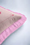 Your Turn Fringed Pillowcase-Chess Concept Modern Powder Pink Tassel Throw Pillow Cover - 8
