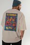 Istanbul Turkey Beige Oversize Country City Back Printed Unisex T-Shirt 100% Cotton Premium - 7