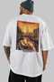 Amsterdam Netherlands 3 White Oversize Country City Back Printed Unisex T-Shirt 100% Cotton Premium - 5