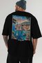 Dubrovnik Croatia Black Oversize Country City Back Printed Unisex T-Shirt 100% Cotton Premium - 6