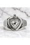 Heart Shaped, Gold Tone Cupid Ring Wrist Watch with Quartz Movement, Stainless Steel Band - 4