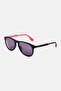 Men SFI015 0703 Round Sunglasses, Black - 3