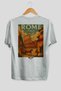 Rome Italy 2 White Oversize Country City Back Printed Unisex T-Shirt 100% Cotton Premium