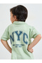 Toddler Boy Resort Collar Jersey Shirt With Front And Back Print