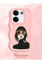 Tecno Camon 20 Compatible Case Camera Protector Pink Silicone Couple Phone Case Girl Pattern - 2