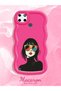 Realme C25Y Compatible Case Camera Protector Red Silicone Couple Phone Case Girl Pattern - 2