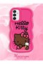 Samsung Galaxy M23 Compatible Case Camera Protector Red Silicone Couple Phone Case Kitty Pattern - 2
