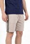 Men's Side Pocket Double Pleated Kraft Adjustable Waist Shorts