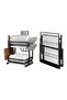 2-Tier Foldable Dish Drying Rack Black 14X 10 X 15inch
