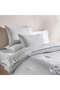 Waffle Stripe 3- piece Full Comforter Set 160x240cm - Grey Mist