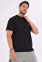 Men's Athlete Crew Neck T-Shirt Black-5017 - 2