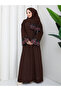 Women's Lace-Detachted Shawl with Lace Details, Tesstur Ferace Kep - 6