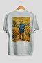 Vincent Van Gogh Oversize Back Printed White T-Shirt Unisex 100% Cotton Premium Design Streetwear
