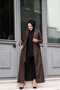 Double-Breasted Collar Belted Long Youth Sports Trench Coat - 5