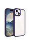 iPhone 15 Plus Case Transparent Back Face Camera Raised Silicone Gzst - 3