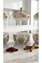 3-Piece Porcelain Detailed Spice Jar Set with Vacuum Lids - 3