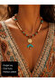 Anadolu Esintisi Natural Stone and Turquoise Detailed Handmade Necklace