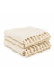 Asvâ Home 2-Piece Deniz Peshtemali 90X185 cm 100% Cotton Patternless Fringed Beach & Sauna, Hammam Towel