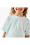 Crew Neck Short Sleeves T-shirt with Bow Print - 4