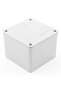 100x100x80MM Waterproof Plastic Junction Box, White, Screw-Mount Enclosure, Outdoor Electrical Project Box with Stainless Steel Screws - 3