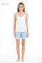 Women's 100% Cotton Strap Shorts Set - 4