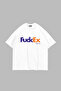 White Oversize Tshirt with Fckex Logo - 4