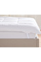 Prima Microfiber Twin Size Mattress Topper-120x200x4cm-WHITE