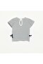 تي شيرت مخطط بأكمام قصيرة مع أربطة باللون الأزرق - 3