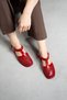 Willow Women's Genuine Leather Laser Cut T-Strap Comfortable Sandals - 2