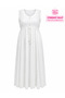 Plus Size Japanese Style Hollow Out Collar Buttoned Waist Tie Skirt Hem Lace Lined Women's Long Dress - 2