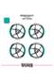 Cfmoto 250nk wide wheel rim decal sticker model 16-piece set - high quality - 2