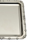 Set of 4 Square Stainless Steel Trays – Decorative Coffee and Tea Serving Tray with Embossed Pattern Versay - 3