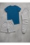 T-Shirt, Sweatpants, Shorts 3-Piece Combination, Thin Summerwear, Sweat-Absorbing, Handwritten King Print, Women'S/Men's Unisex Model - 2