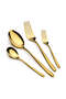48-piece Gold Cutlery Set with Stand