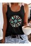 Summer Printed Women's Hollow Out Collar Swimmer T-Shirt Athlete