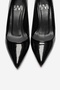 Jalen Black Patent Leather Genuine Leather Women's Low Heel Shoes - 2
