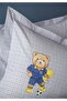 Single Elastic Sheet Duvet Cover Set Mishka Blue 3 Pieces 100% Cotton - 3