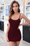 Women's Burgundy Mini Nightgown with Fully Lacy Back |   Stylish and Comfortable Nightgown Models - 4